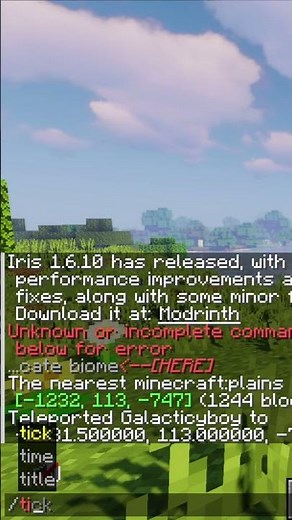 How to FREEZE your Minecraft World