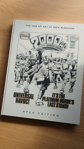 The 2000 AD Art of Mick McMahon Apex Edition is almost here – an oversized hardcover reproducing original art pages at their original size, this is a stunning must-buy for all fans of 2000 AD and comic art. Click on the link in our bio now! From his stunning, groundbreaking and highly influential work on Sláine to much-loved Judge Dredd stories like 'The Fear That Made Milwaukee Famous', this incredible collection of art showcases one comics' most incentive – and challenging – talents: one that 