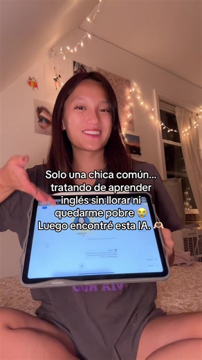 Isa learning English on TikTok
