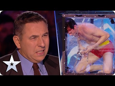 FEAR FACTOR! Christian Wedoy takes on TERRIFYING underwater stunt! | Auditions | BGT 2020