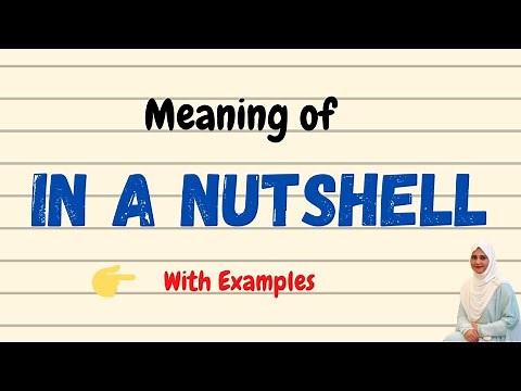 Daily vocabulary | In a nutshell Meaning | Vocabgram