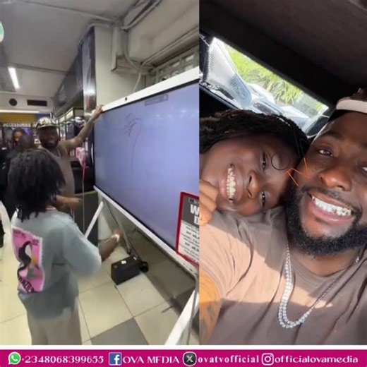 The moment Davido’s bodyguard told a woman blocking the way to give way for Davido and Imade only to realize she’s Imade’s nanny 😂💜 | OVA MEDIA