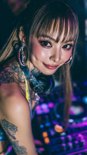 Explore the Energy of BAD Girl: Neon Club Vibes