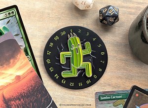 Final Fantasy 'cactuar' Life Counter | MTG Life Tracker 1–40 | Double-sided Enamel Spinner for Magic the Gathering | TCG Accessories Gift - Etsy