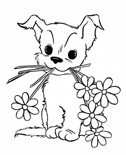 Dog Coloring Page