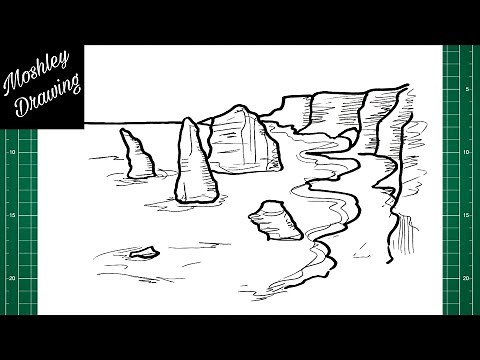 How to Draw The Twelve Apostles - Australia