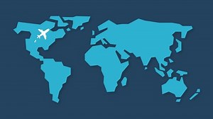 Airplane Route Flights On World Map Stock Footage Video (100% Royalty-free) 1097413903 | Shutterstock