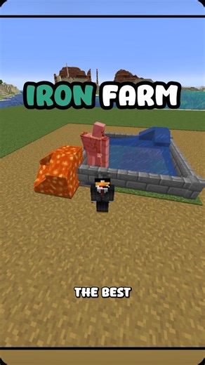 BIG CHICKEN on Instagram: "Easy Java Iron Farm #minecraft #minecraftfarm"