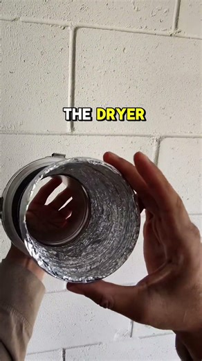 Magnetic dryer vent connector #DryerVent #HomeImprovement #DIYHome #LaundryRoom