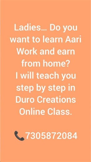 Aari Work Online Class for Beginners | Bridal Aari Training Tamil | Work From Home Business