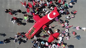 Turkey's first female aerobatic pilot attends Aeromania Airshow