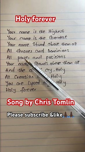 Chris Tomlin ~ holy forever (lyrics song) #lyrics