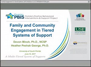 Center on PBIS  |  Video: Family and Community Engagement (SCTG Webinar)