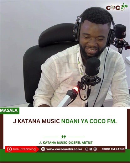 J katana Music akitema mistari ndani ya #gospelmasala na #TheMVP Elvis Baya na DJ Capuchino Kenya #gospelmasala #COCOFM #ladhayapwani | Coco FM
