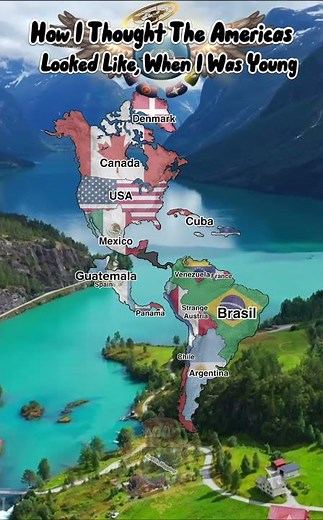 How I thought the americas looked like… #geographythroughmaps #america #map #mapping #mapper ,,,,,,,