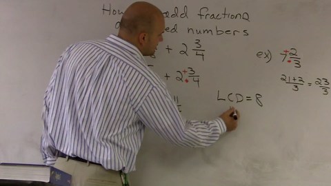 How to add fractions when written as mixed numbers - What is homework?
