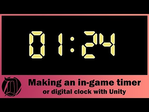 Making an in-game timer or digital radio clock in Unity the easy way