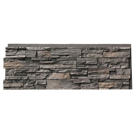 Check The Home Depot's Q&A Before Buying: NextStone Country Ledgestone 43.5 in. W x 15.5 in. L Appalachian Gray Faux Stone Panel Siding