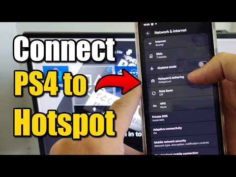 How to Connect Phone Wifi Hotspot to PS4 Console - Best Method