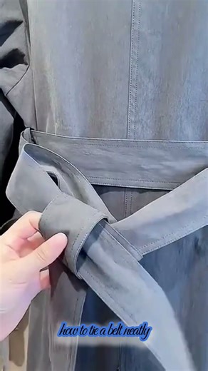 how to tie a belt neatly