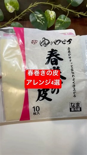 春巻きの皮はこれが正解！？アレンジレシピ4選 #冷凍ストック #時短節約 #簡単レシピ #真空パック