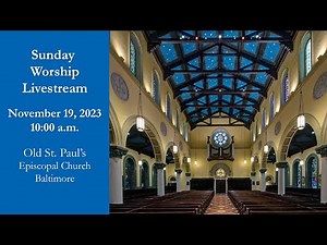 Sunday Worship, November 19, 2023
