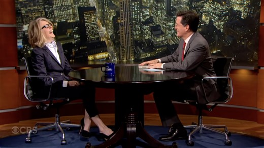 Stephen Colbert shares chaotic 2012 'Colbert Report' interview with Diane Keaton