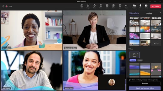 Microsoft Teams İçin Yeni Video Filtreleri Geliyor