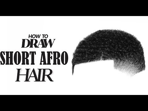 How to Draw Realistic Short Afro hair | Step by Step | No time-lapse