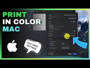 How To Print In Color On Mac/Google Chrome (or Black + White)