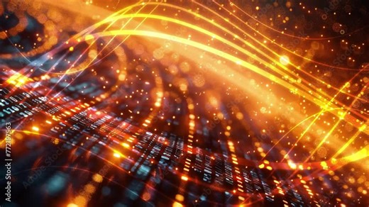 Information Warlord, Data encryption algorithms, Hacking into enemy networks, Interface of flowing code, Tactical mindscape battlefield, Realistic depiction Stock Video