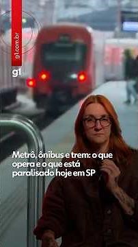 Subway, bus and train: what is running and what is paralyzed in SP today #shorts #g1