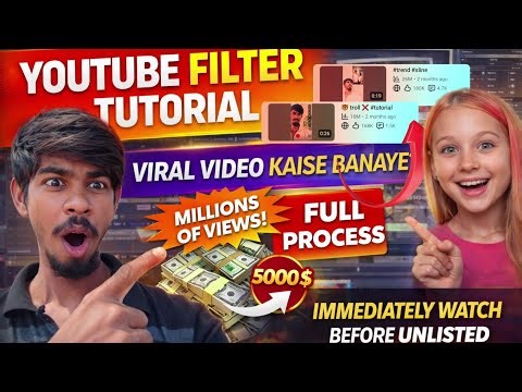 How To Make Viral Videos Using YouTube Filters |Full Editing Process 2026 Step by Step