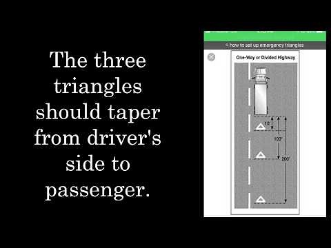 HAZARD Triangle Placement - Trucking Life - Breakdown Emergency