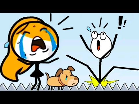 Rescue Me (WEEGOON) - All Levels 31-50 - Gameplay Walkthrough - Funny Stickman Brain Puzzle Game