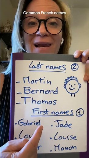 Common French 🇫🇷 names and how to pronounce them 😀!