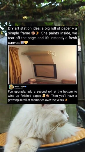 DIY Art Station With Endless Roll Paper Canvas