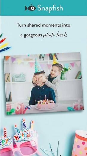 Snapfish - your birthday gift partner. Use favourite photos to create heartfelt birthday presents