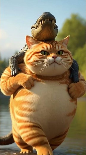 Cat vs Alligator 🐱🐊 | Funny Moment When the Cat Actually Wins!