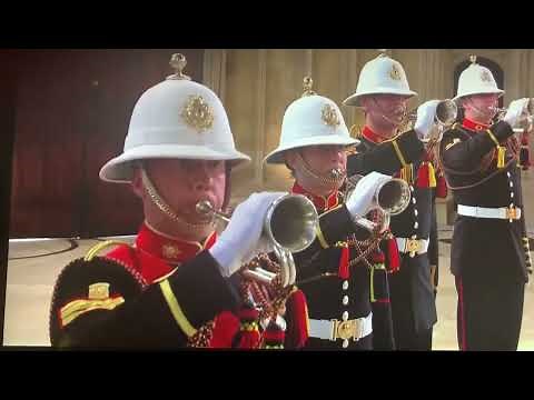 Last Post and Reveille sounded by bugles and trumpets