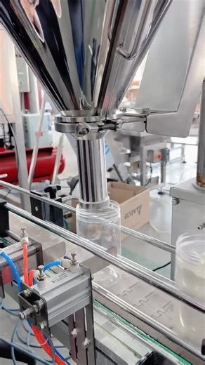 AUTOMATION JAYA on Instagram: "SISTEM OTOMASI pada mesin pengisian bubuk & saus Komponen otomasi yang membuat proses filling berjalan otomatis, akurat, higienis, dan konsisten. 1. Sistem Kontrol (PLC) PLC mengendalikan seluruh urutan kerja. Umum dipakai: Mitsubishi FX/FX5U, Omron CP1E/CP1H, Delta DVP/AS, Siemens S7-1200, LS XGB. Fungsi: kontrol urutan proses, timing auger/piston, baca sensor, interlock safety. 2. HMI Untuk setting berat, mode auto/manual, dan monitoring error. Umum: Weintek, Pro