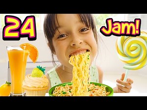 24 jam memakan makanan berwarna kuning