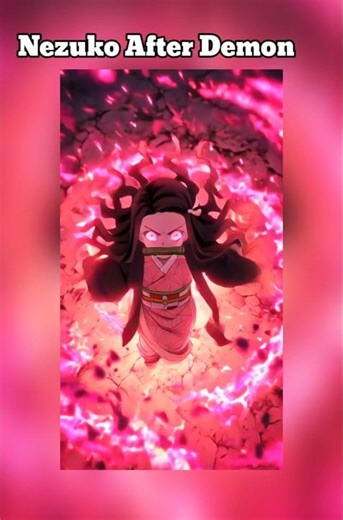 Nezuko's ☠️before and after transforming Demon 😱 #shorts #demonslayer