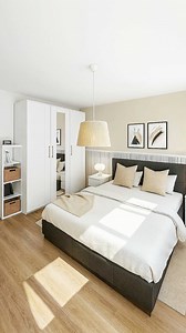 🔆 Chambre - 15m2 🔆 #amenagementinterieur #decochambre #chambreparentale #chambredesign #decorationchambre #inspirationdeco | Elma Décoration