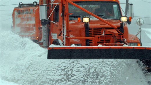 Watch SUV rear-end Iowa DOT snowplow during snowstorm in Iowa