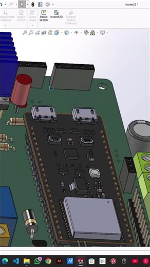 Enclosure development for Rover controller #solidworks #electronics #arduino #esp32 #agriculture