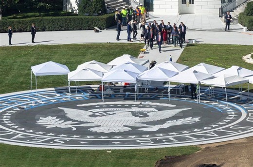 Donald Trump brags about new White House helipad and claims he built it 'in my spare time'