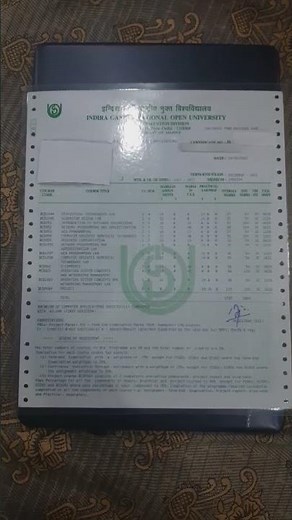 IGNOU Marksheet
