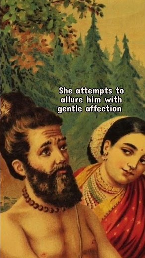 vishwamitra and Menaka - Raja Ravi Varma's mythological masterpiece #rajaravivarma #youtubeshorts