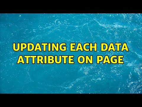 Updating each data attribute on page
